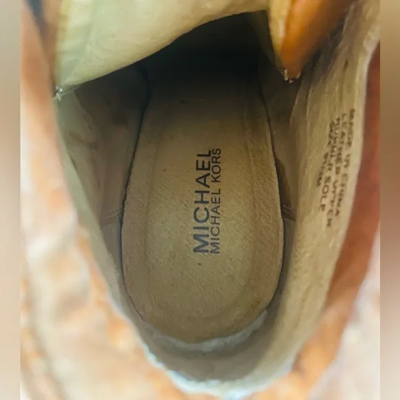 Michael Kors size 9 Leather Lace-Up Heeled Boots 👢 - Picture 8 of 9